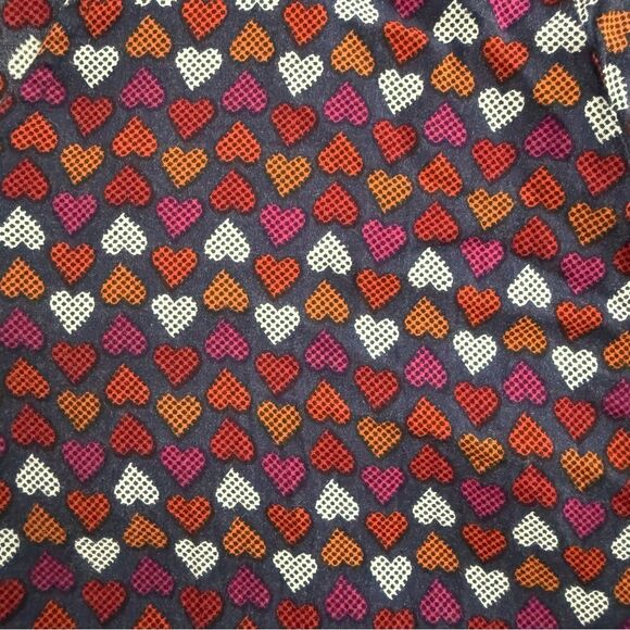 Q-Mack Multicolor Heart Patterned Lined Mini Dress Preowned in Good Condition - Picture 4 of 9